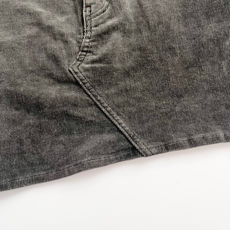 dark gray corduroy mini skirt