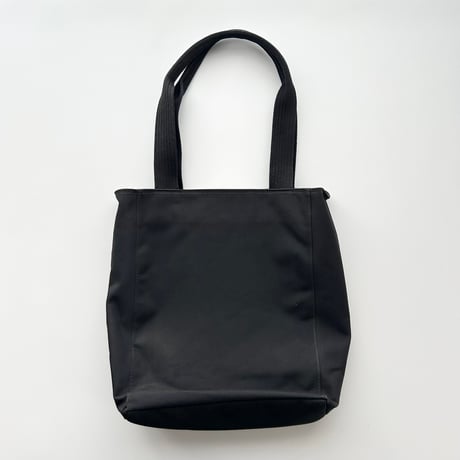 courreges black×silver logo canvas bag