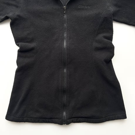 DKNY black fleece full zip tops
