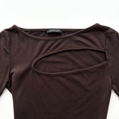 made in Italy / brown whole tops