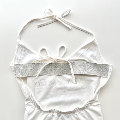 white back designed halter neck tops