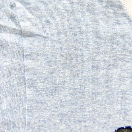 ARMANI blue×gray logo designed T-shirts