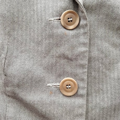 agnes b. beige herringbone jacket