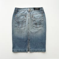 made in USA / embroidery denim skirt