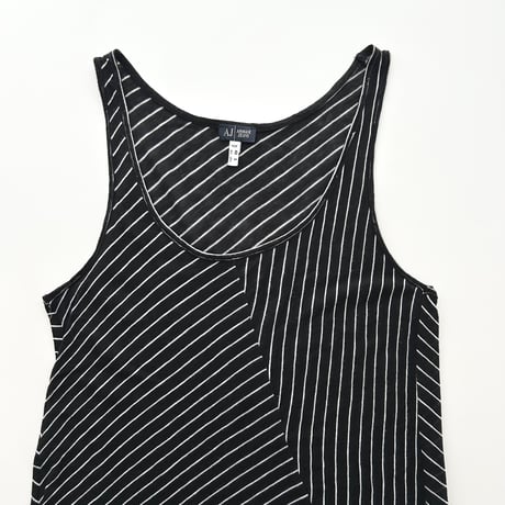 ARMANI striped asymmetry tunic