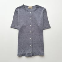 navy short sleeve cardigan