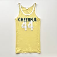 yellow piping patch tank top