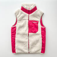 adidas ivory×red boa vest