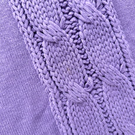 courreges purple knit designed tops