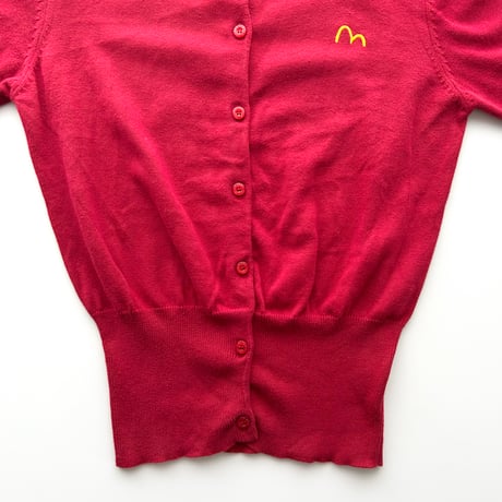 EVISU red logo cotton cardigan