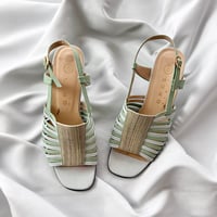 green×white designed mule 23cm