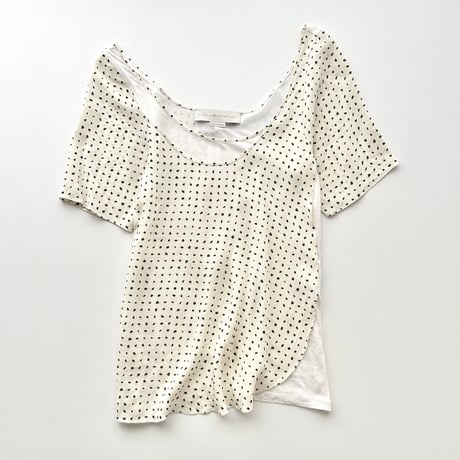 STELLA McCARTNEY silk dot layered tunic