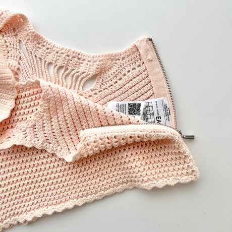 GUESS pink crochet sleeveless tops