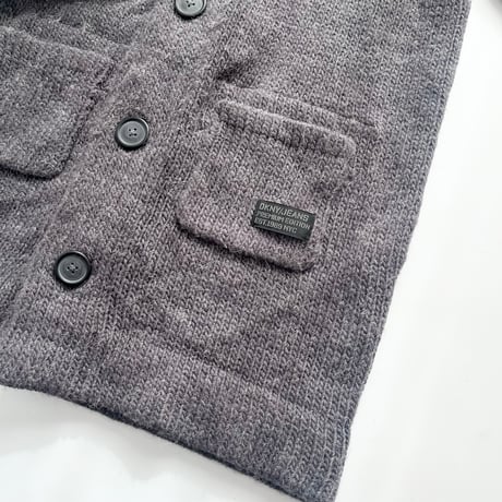 DKNY gray knit designed coat