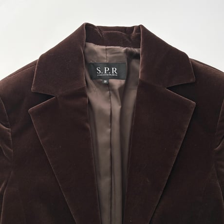 dark brown velour jacket