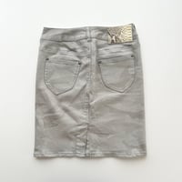 light gray camouflage tight skirt