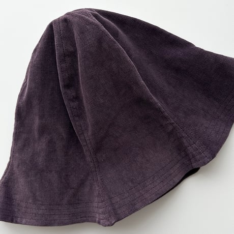 purple corduroy bucket hat