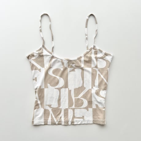 ARMANI beige logo camisole