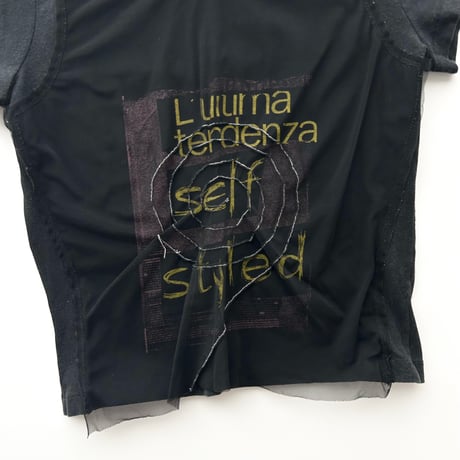 made in Italy / printed tulle T-shirts