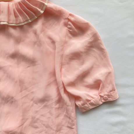 see-through pink designed shirt