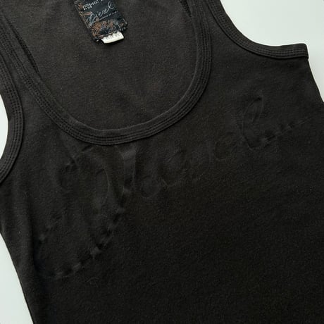 DIESEL black logo designed tank top