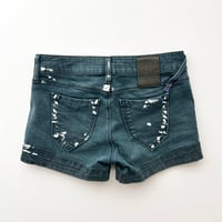 GAS paint designed denim short pants