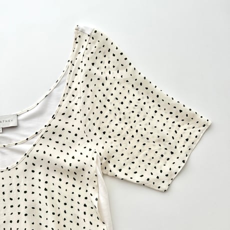 STELLA McCARTNEY silk dot layered tunic