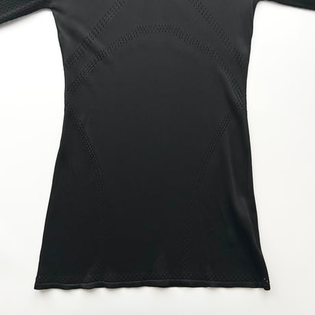 Alexander McQueen black whole knit tunic