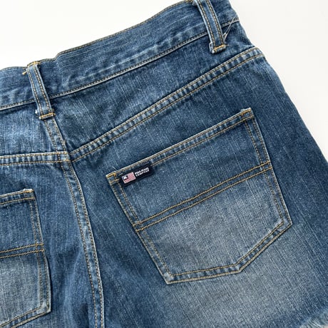 Ralph Lauren denim fringe short pants