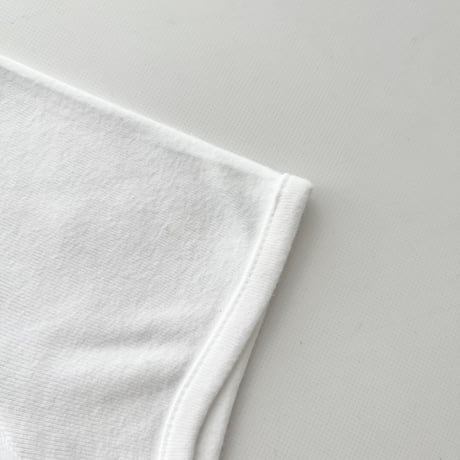 courreges white logo designed tops