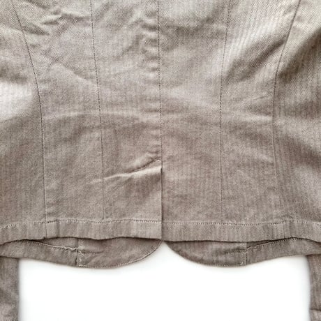 agnes b. beige herringbone jacket