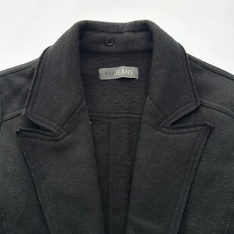 black lame sweat jacket