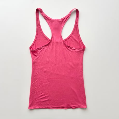 Chloe pink logo printed tank top