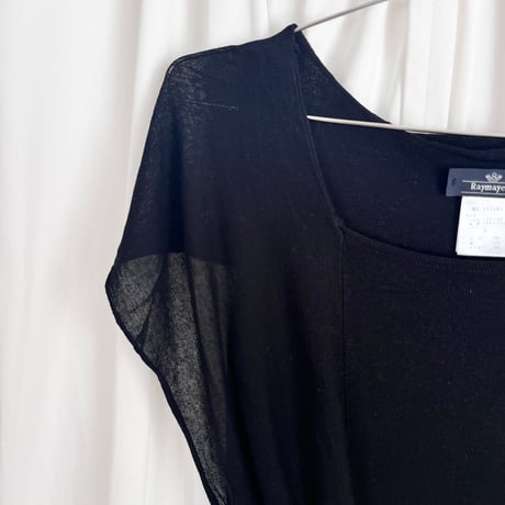 made in Italy / black designed dress