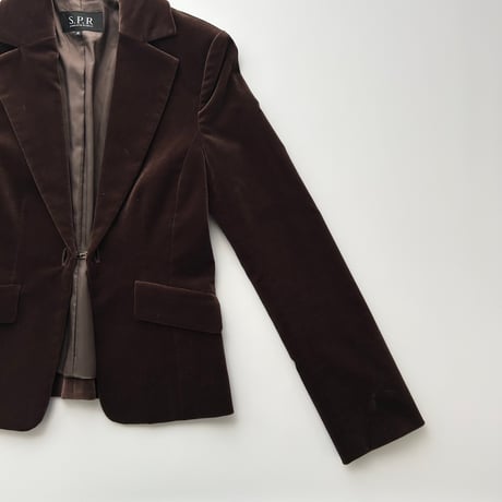 dark brown velour jacket