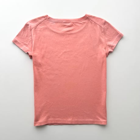 salmon pink printed T-shirts