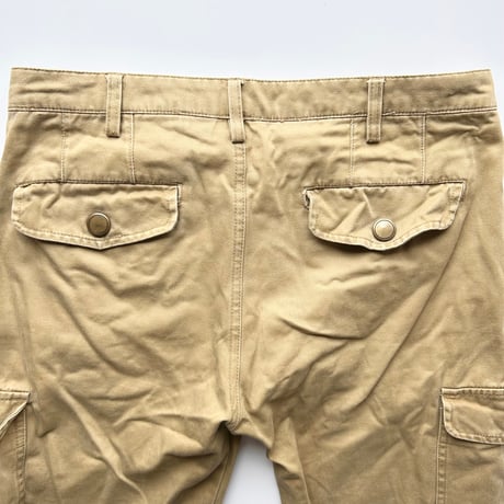beige cotton cargo pants