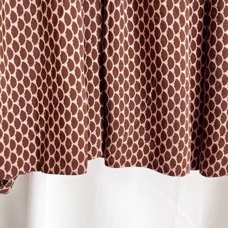 brown retro dress