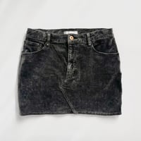 dark gray corduroy mini skirt