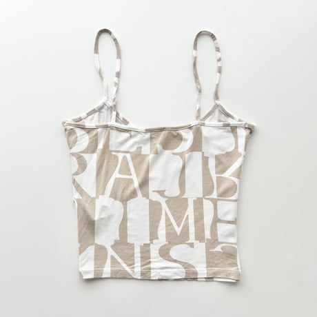 ARMANI beige logo camisole