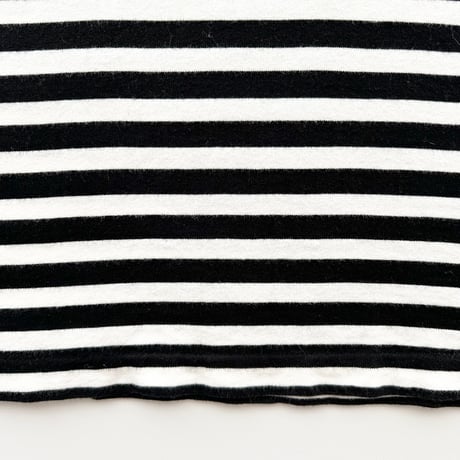courreges white×black striped tank top