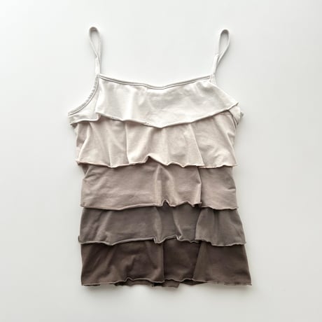 gradation frill camisole