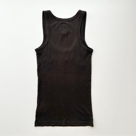 DIESEL black logo designed tank top