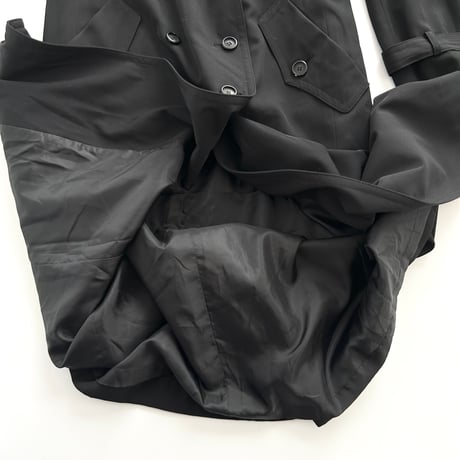 black long trench coat