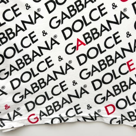 D&G white logo printed T-shirts