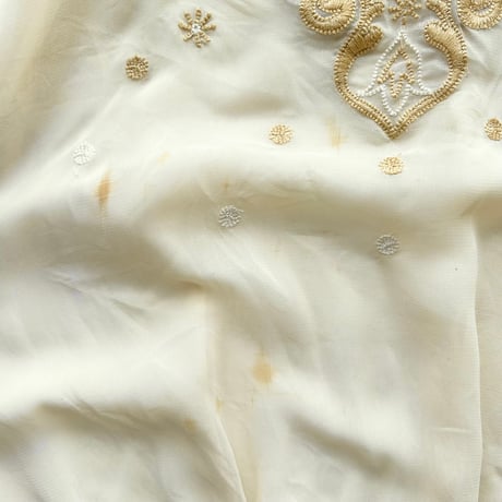 beige lace embroidery chiffon tops