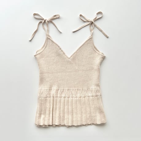 MARNI pink beige knit camisole