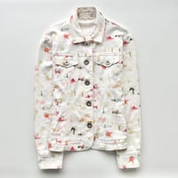 white paint designed jacket