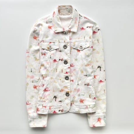 white paint designed jacket