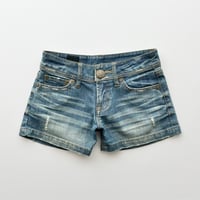denim printed short pants